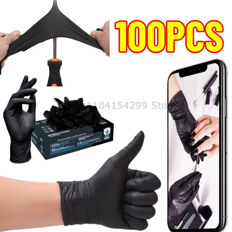 Commercial Kitchen Gloves - 일회용 니트릴 방수 장갑 접시 세척