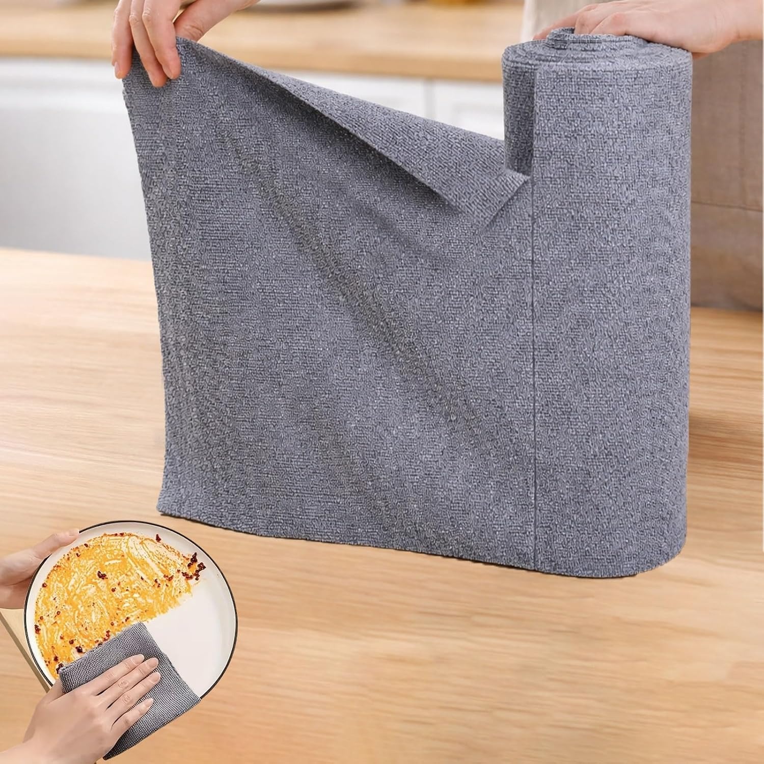Commercial Kitchen Towels - 25x25cm 마이크로파이버 행주, 20개입 재사용 가능한