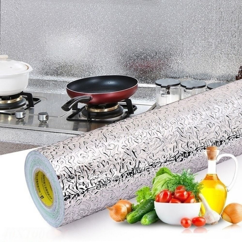 Commercial Kitchen Wall - 40x300cm 주방 오일 방지 자체 접착