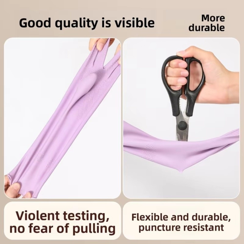 Commercial Kitchen Gloves - 면 라이너가 있는 라텍스 식기 세척