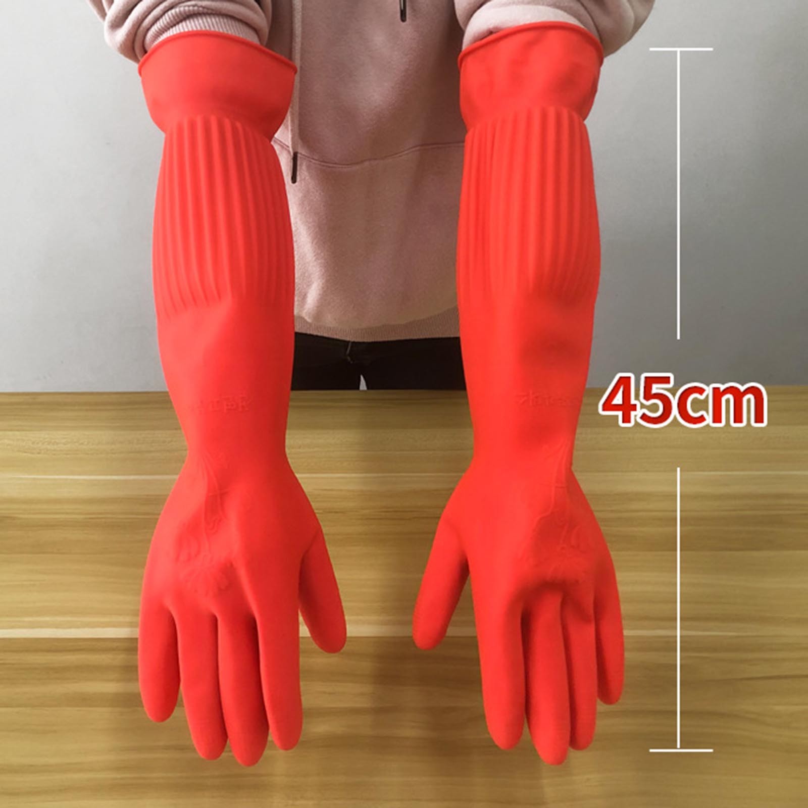 Commercial Kitchen Gloves - 1 쌍 유연한 편안한 고무 깨끗한