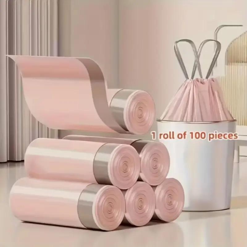 Commercial Kitchen Supplies - 100개의 두꺼운 끈이 달린 쓰레기 봉투,