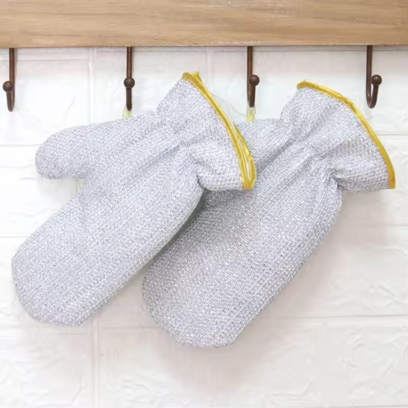 Commercial Kitchen Gloves - 1/2PCS 실버 장갑 가사 청소 장갑