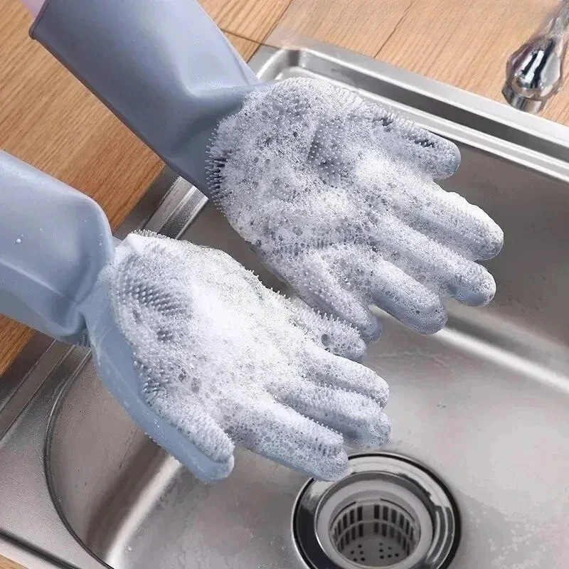 다기능 매직 실리콘 설거지 장갑, 재사용 가능한 주방  - Commercial Kitchen Gloves 리뷰 및 가격