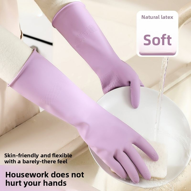 라텍스 설거지 장갑, 면 라이너 및 미끄럼 방지 그립  - Commercial Kitchen Gloves 리뷰 및 가격