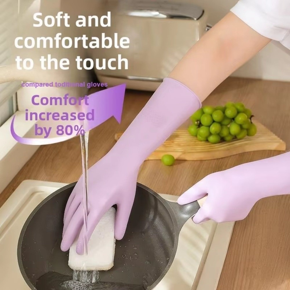 면 라이너가 있는 라텍스 식기 세척 장갑 재사용 가능한 - Commercial Kitchen Gloves 리뷰 및 가격