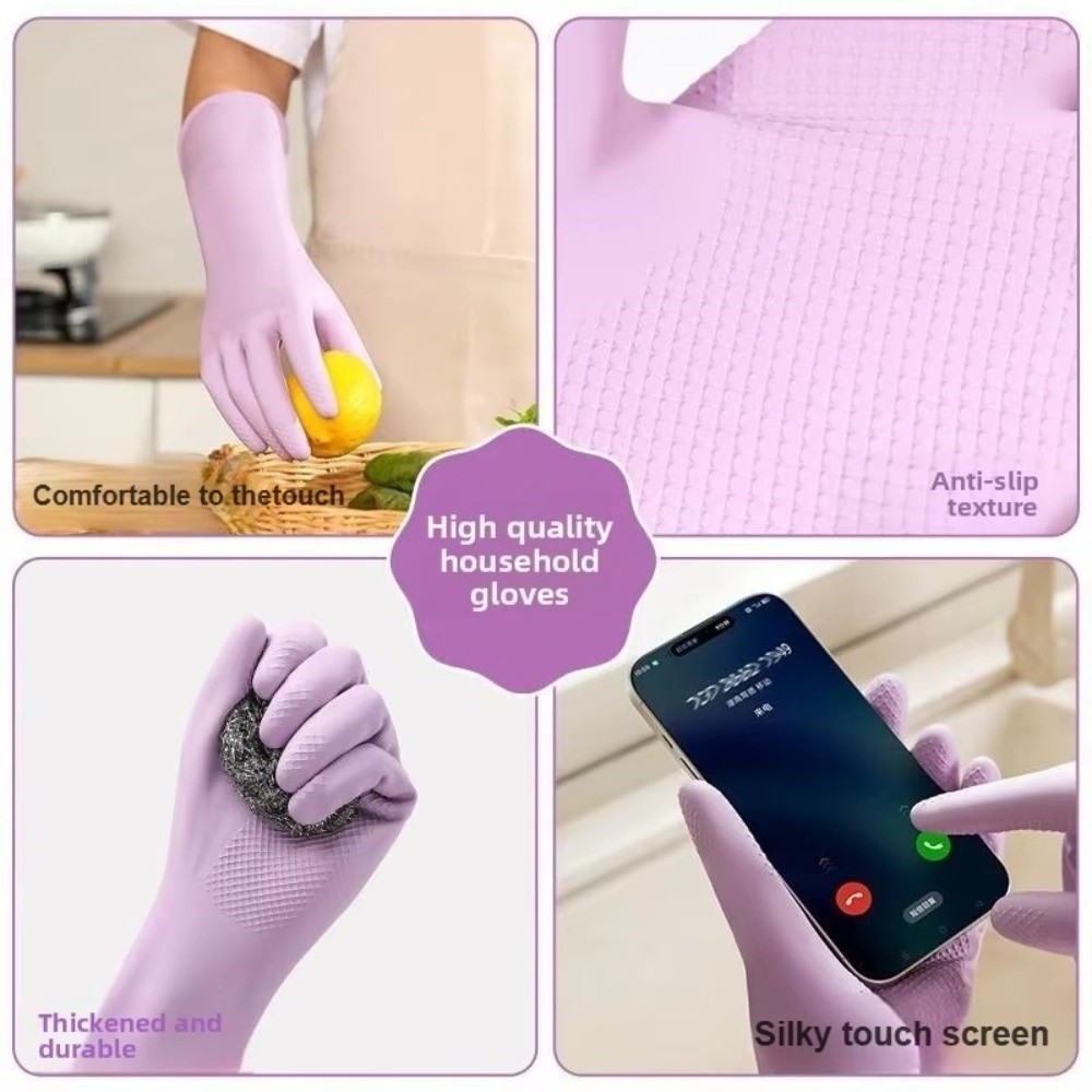 면 라이너가 있는 라텍스 식기 세척 장갑 재사용 가능한 - Commercial Kitchen Gloves 리뷰 및 가격