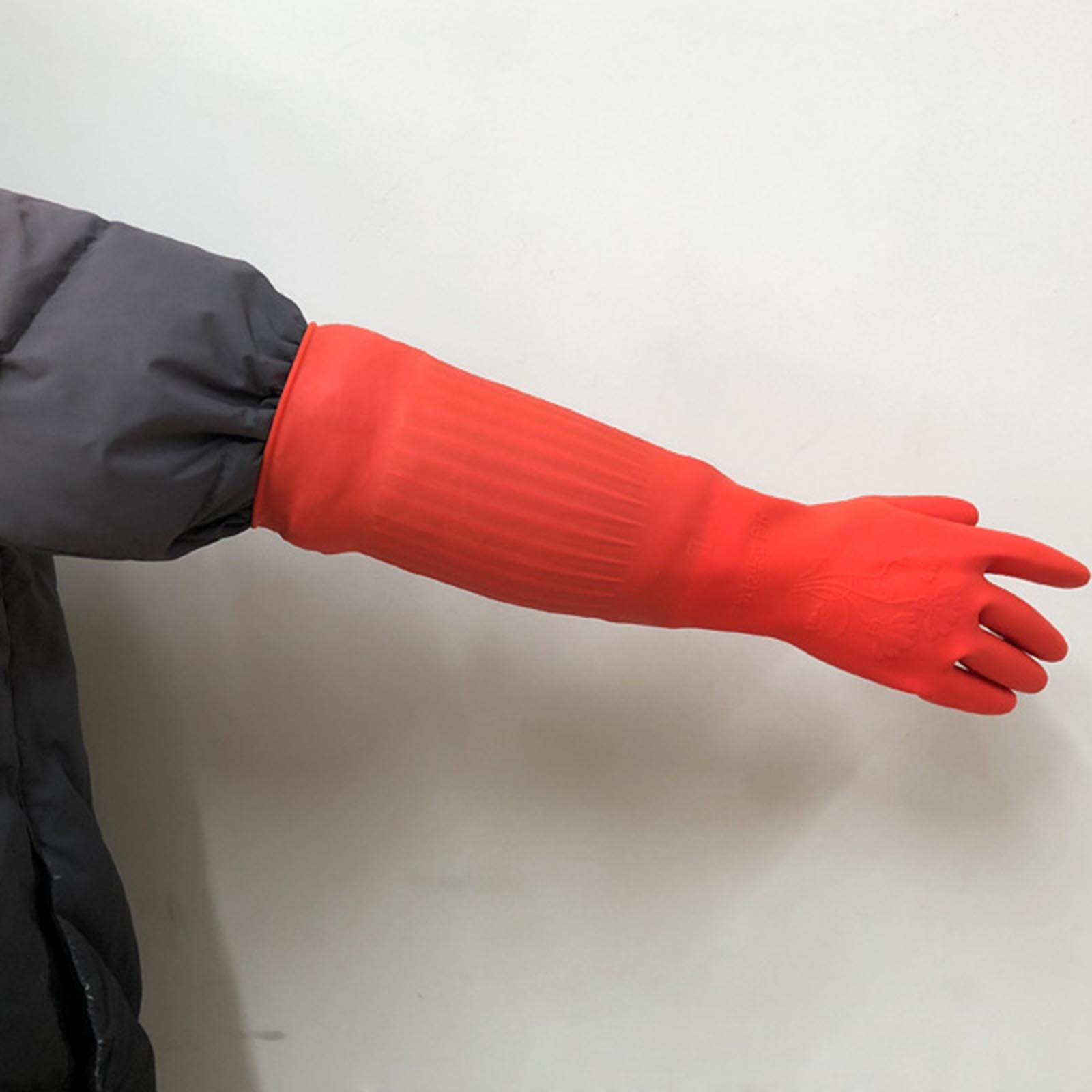 1 쌍 유연한 편안한 고무 깨끗한 장갑 빨간 접시 세척 - Commercial Kitchen Gloves 리뷰 및 가격