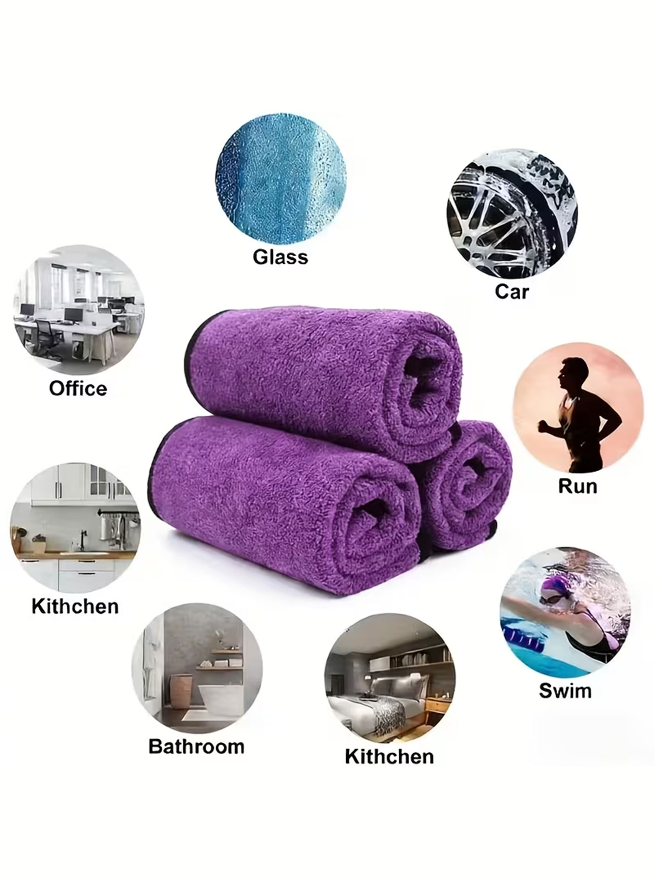 10팩 양면 코랄 벨벳 극세사 청소용 천 |     고 - Commercial Kitchen Towels 리뷰 및 가격