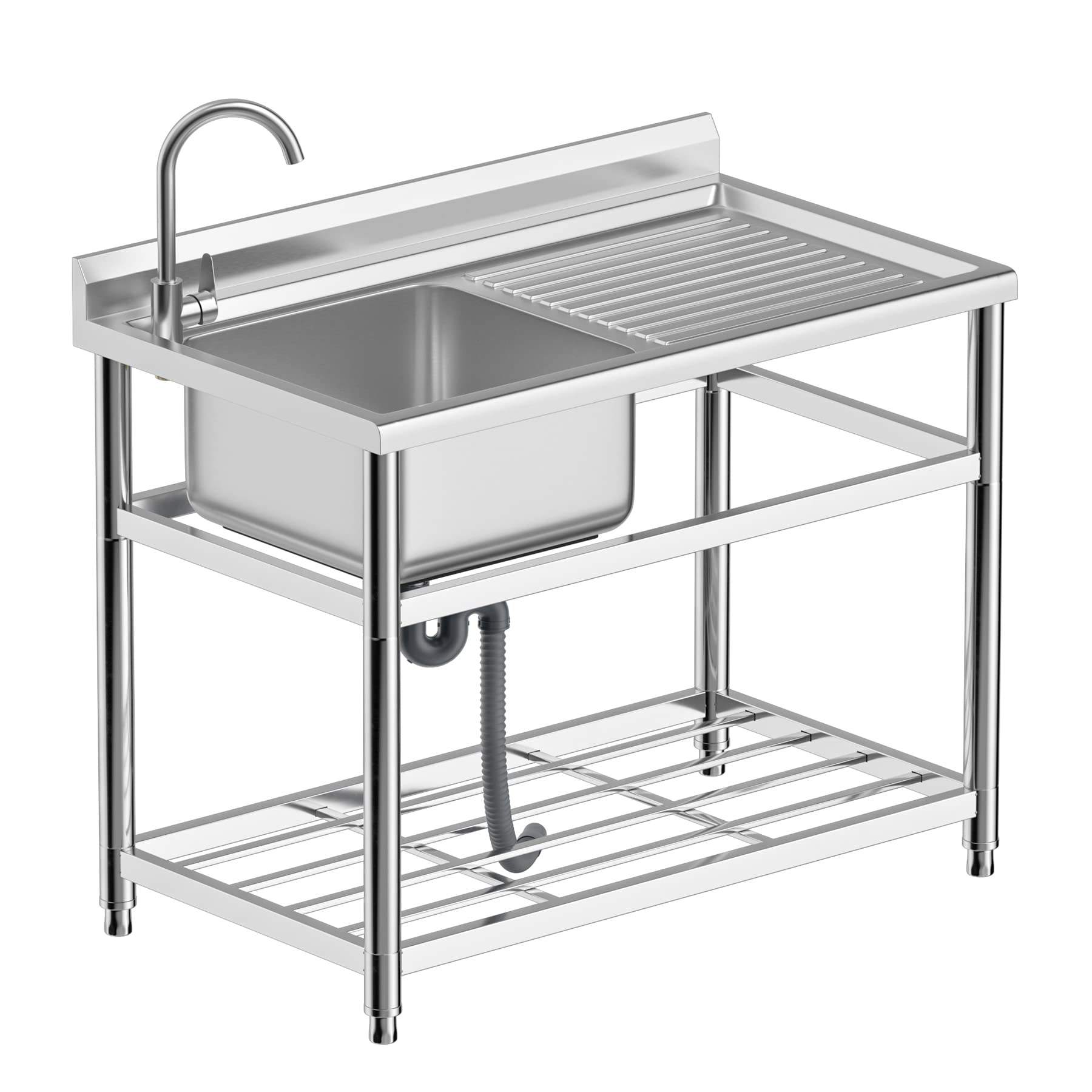 최고 판매 스테인리스 스틸 상업용 싱크대 맞춤형 주방  - Commercial Kitchen Sink 리뷰 및 가격