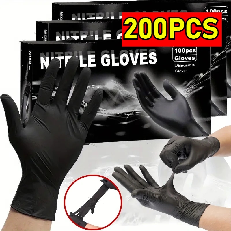 일회용 니트릴 방수 장갑 접시 세척 주방 가정용 장갑  - Commercial Kitchen Gloves 리뷰 및 가격