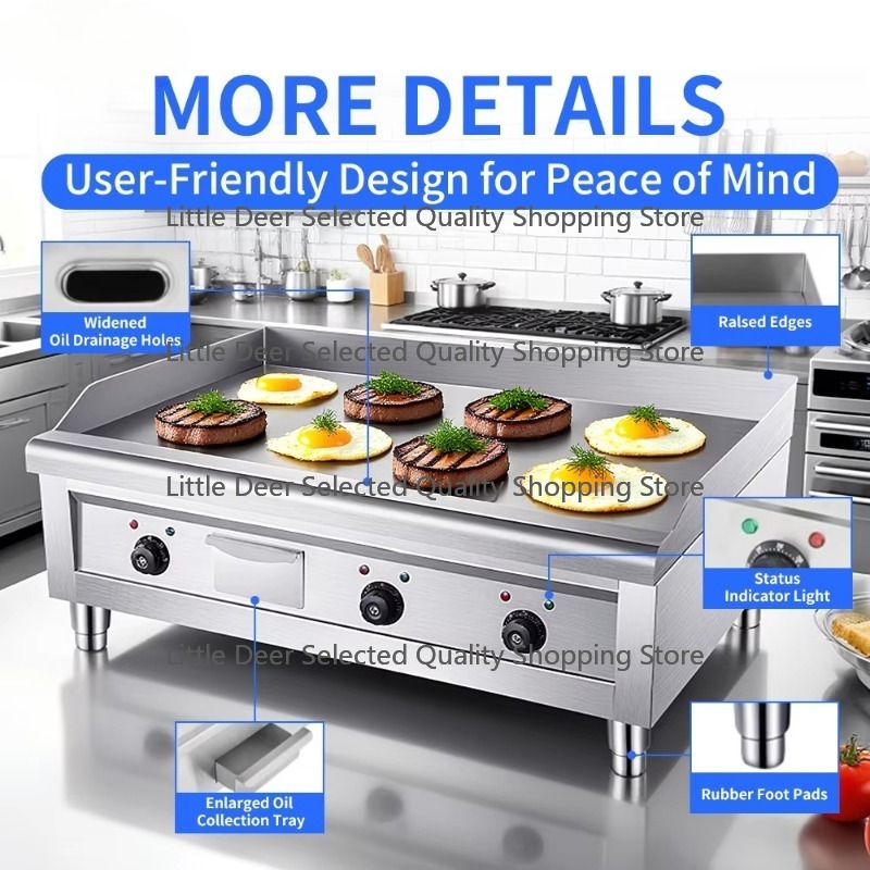 16mm 상업용 레스토랑 주방 장비 버거 그리들 그릴  - Commercial Kitchen Griddle 리뷰 및 가격