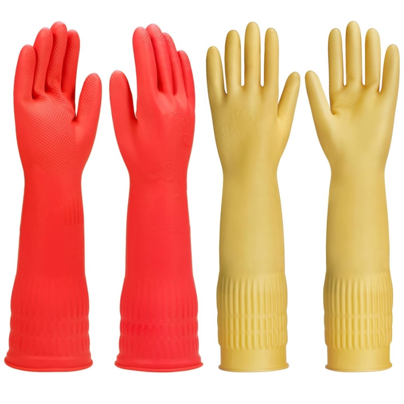 45CM 초장형 고무 청소 장갑 미끄럼 방지 재사용 가 - Commercial Kitchen Gloves 리뷰 및 가격