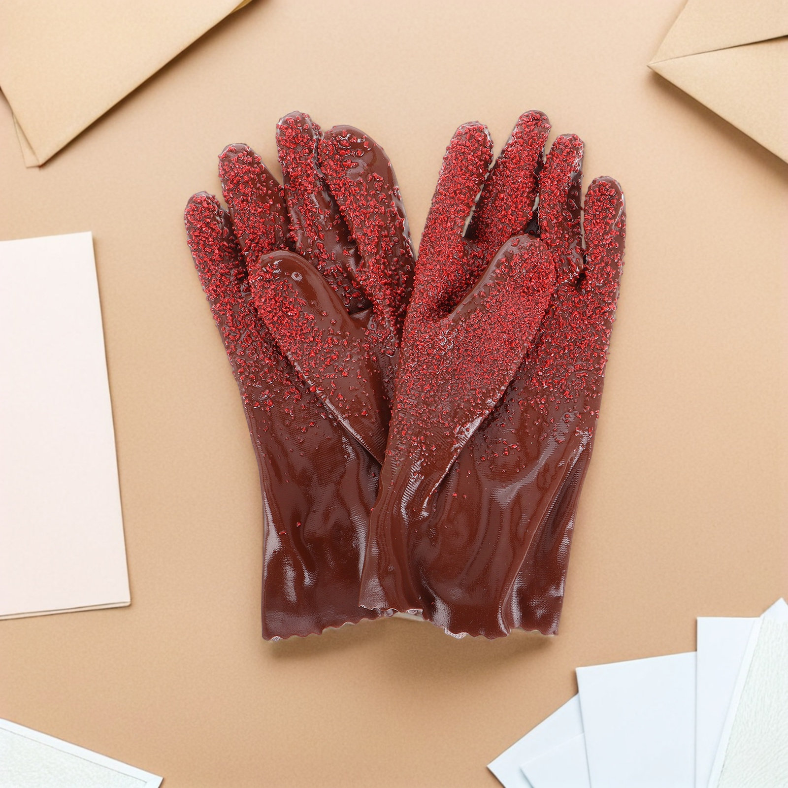1 쌍 인체 공학적 PVC 방수 장갑 식기 세척용 재사 - Commercial Kitchen Gloves 리뷰 및 가격