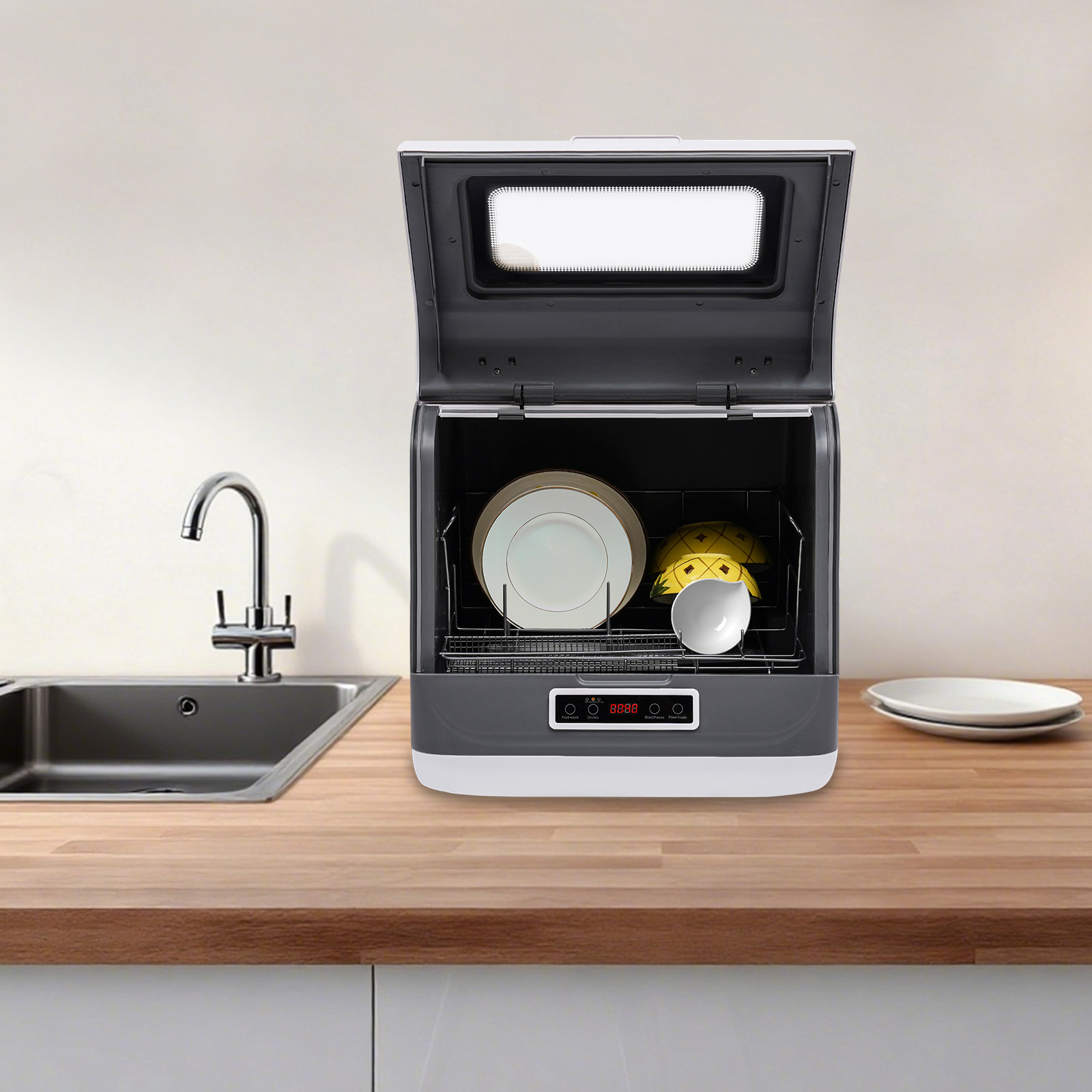 카운터탑 식기세척기+800W 정격 출력, 휴대용 카운터 - Commercial Kitchen Griddle 리뷰 및 가격