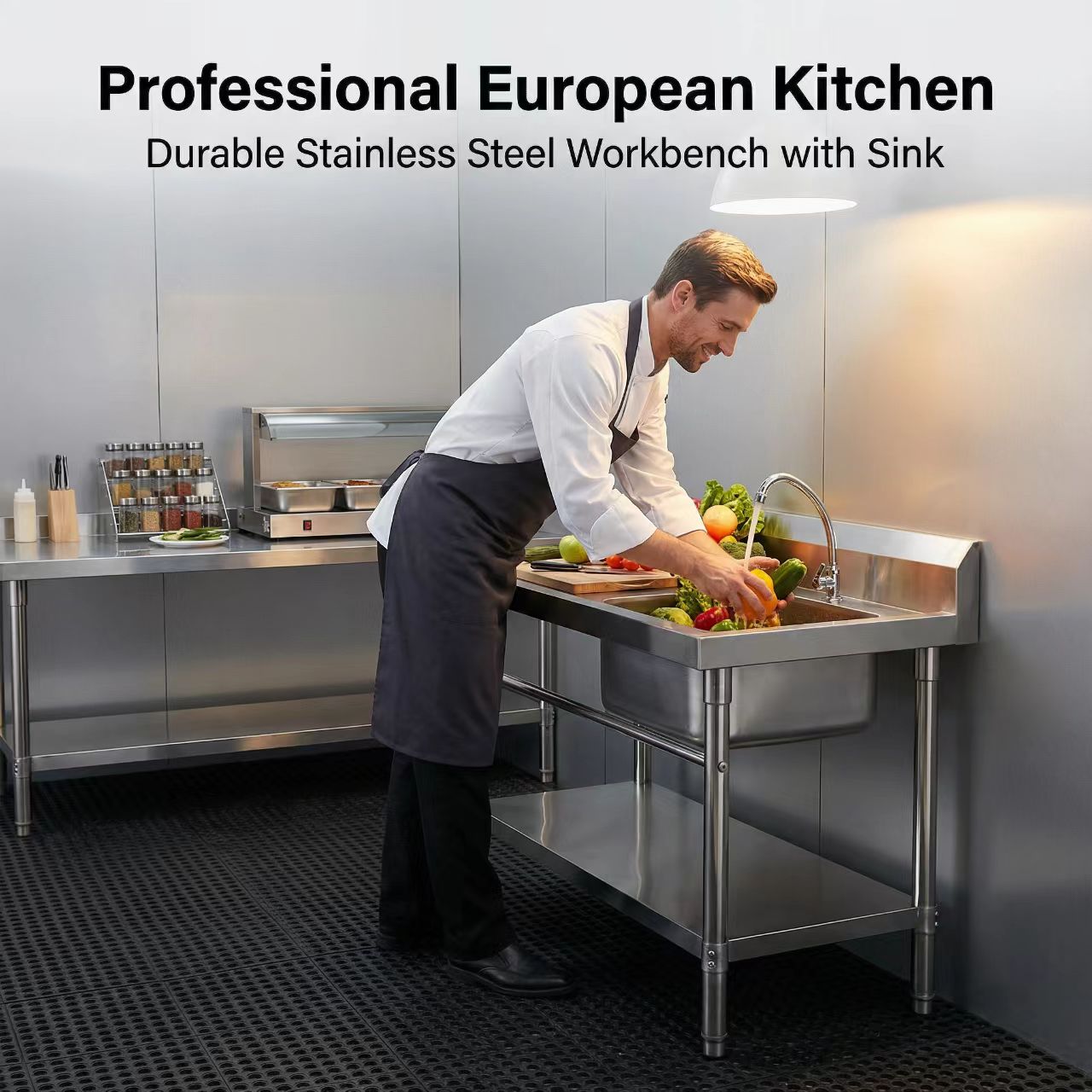 상업용 주방 스테인리스 싱크대 레스토랑 세척대 광택 표 - Commercial Kitchen Ceiling 리뷰 및 가격
