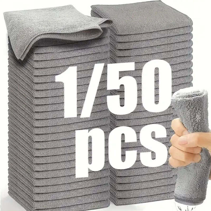 1/50pcs 마이크로 화이버 청소 천 세척을위한 흡수 - Commercial Kitchen Towels 리뷰 및 가격