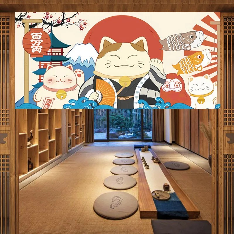 VIKAMA 일본 후지 기모노 노렌 도어 커튼 벨크로  - Commercial Kitchen Ceiling 리뷰 및 가격